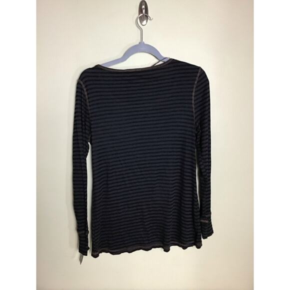 Style&Co. Women Ribbed Striped Jack-O-Lantern Halloween Shirt Sz.Med Black NWT - Picture 4 of 12